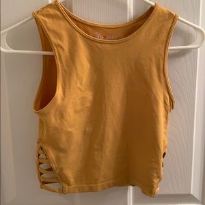 Mustard Crop Top